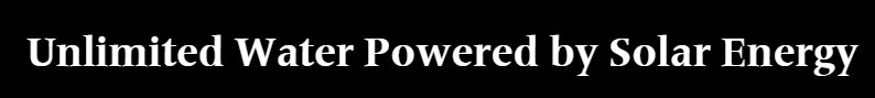 Unlimited Water Powered by Solar Energy Logo