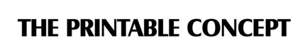 The Printable Concept Logo